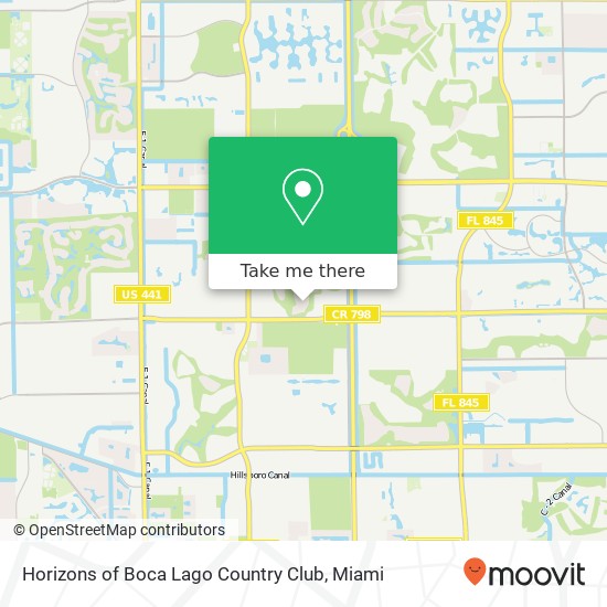 Mapa de Horizons of Boca Lago Country Club