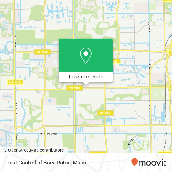 Pest Control of Boca Raton map