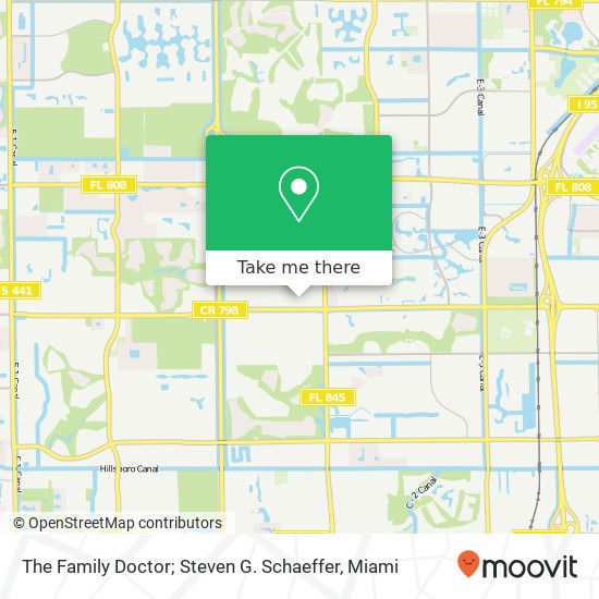 Mapa de The Family Doctor; Steven G. Schaeffer