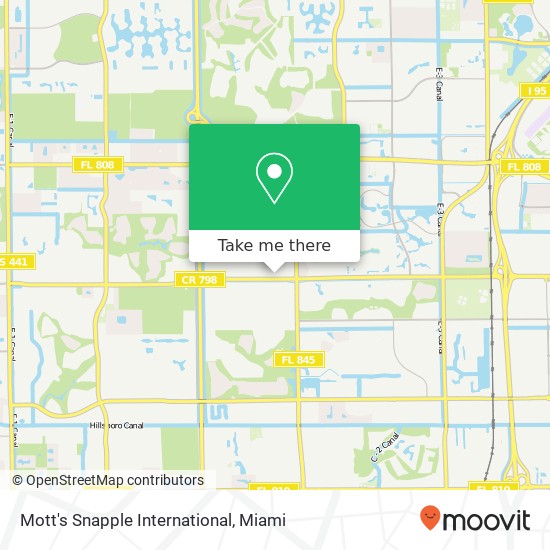 Mapa de Mott's Snapple International