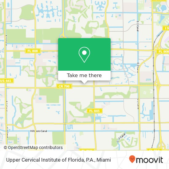 Mapa de Upper Cervical Institute of Florida, P.A.