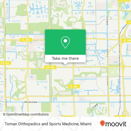 Mapa de Toman Orthopedics and Sports Medicine