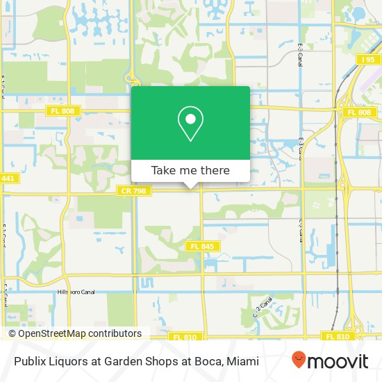 Mapa de Publix Liquors at Garden Shops at Boca