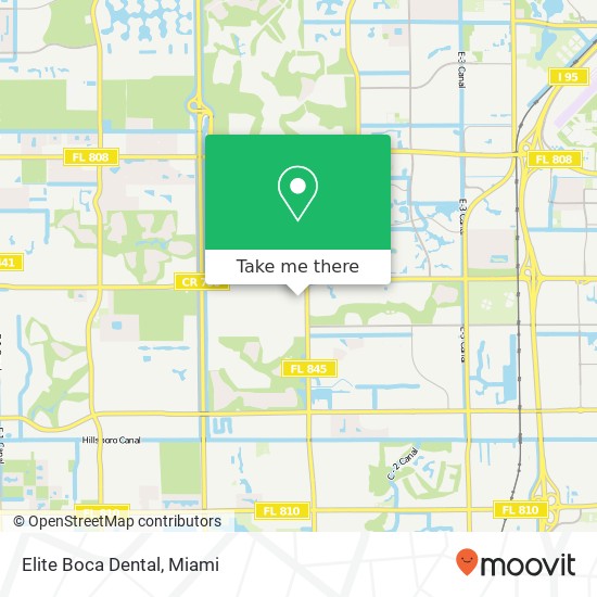 Elite Boca Dental map