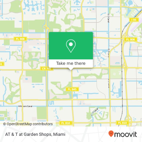 Mapa de AT & T at Garden Shops