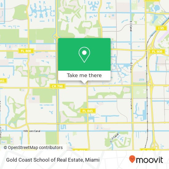 Mapa de Gold Coast School of Real Estate