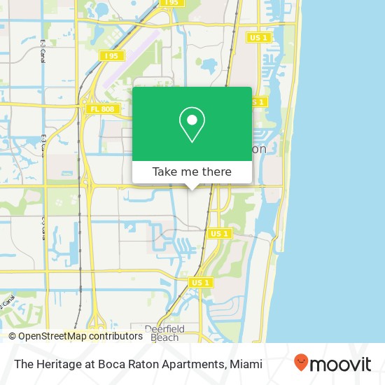 The Heritage at Boca Raton Apartments map