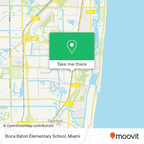 Boca Raton Elementary School map