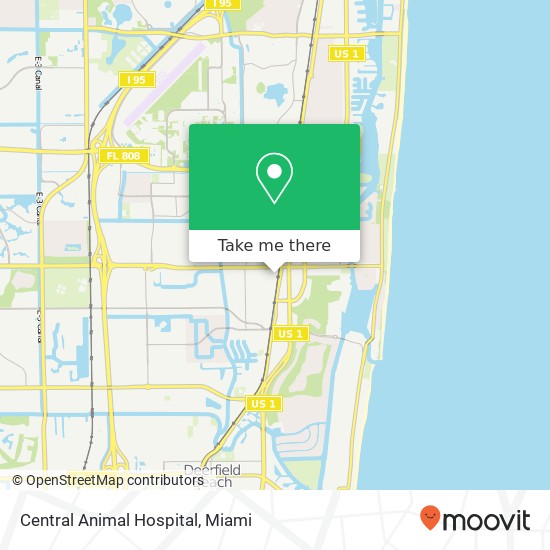 Mapa de Central Animal Hospital