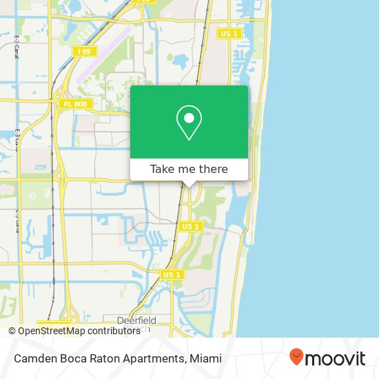 Camden Boca Raton Apartments map