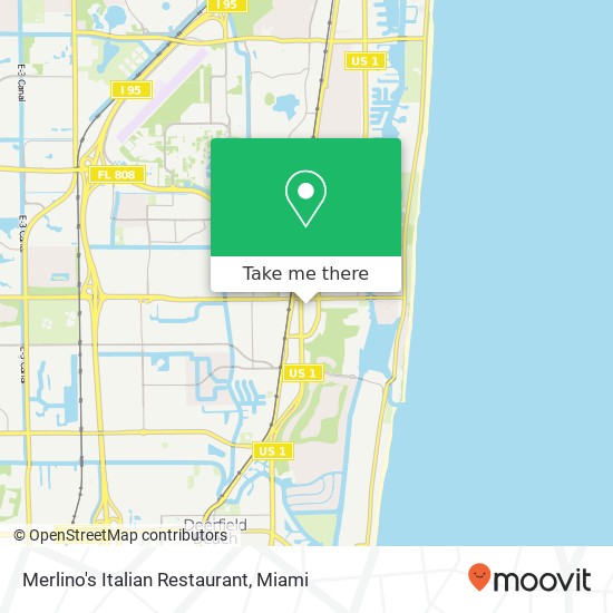 Merlino's Italian Restaurant map