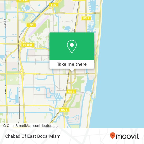 Chabad Of East Boca map