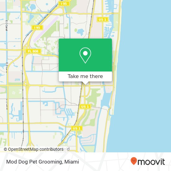 Mapa de Mod Dog Pet Grooming