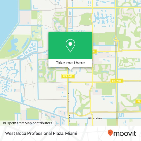 West Boca Professional Plaza map