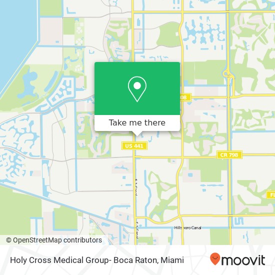 Mapa de Holy Cross Medical Group- Boca Raton