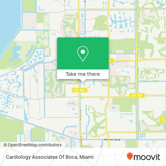 Mapa de Cardiology Associates Of Boca