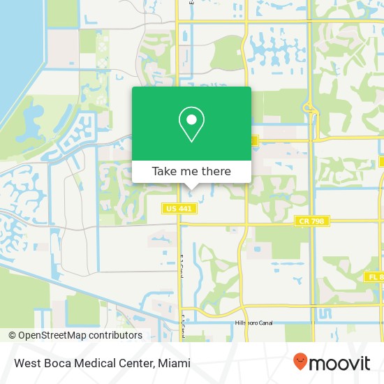 Mapa de West Boca Medical Center