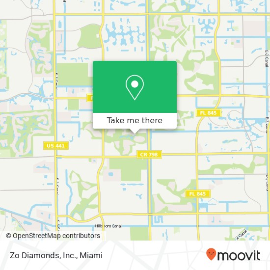 Zo Diamonds, Inc. map