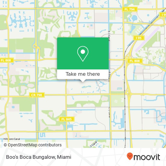 Boo's Boca Bungalow map