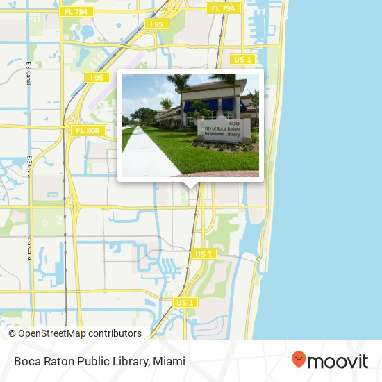 Boca Raton Public Library map