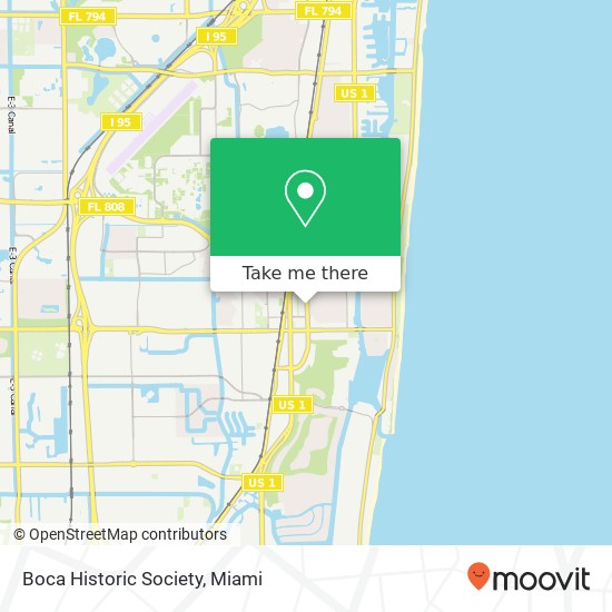 Boca Historic Society map