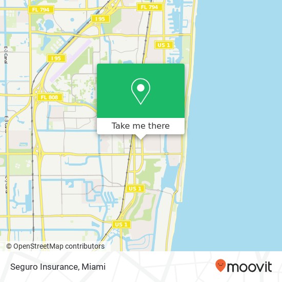 Seguro Insurance map