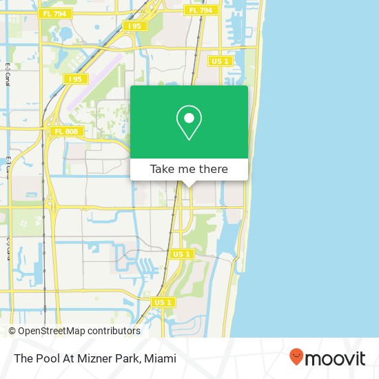 The Pool At Mizner Park map