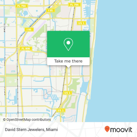 David Stern Jewelers map