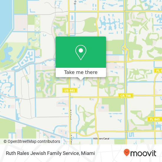 Mapa de Ruth Rales Jewish Family Service
