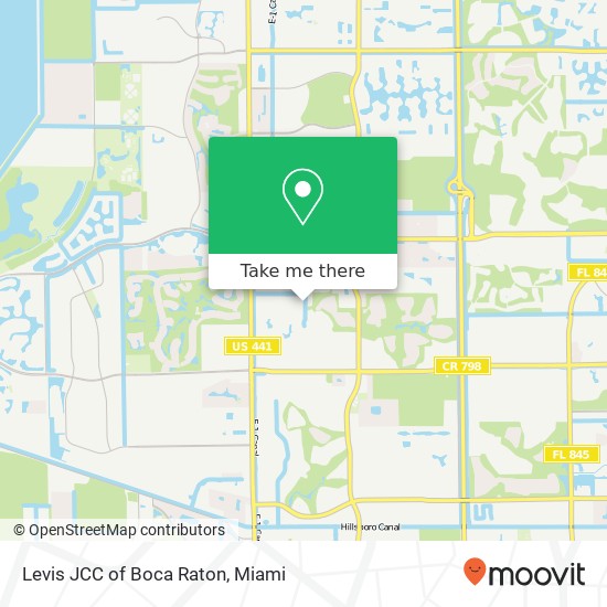 Levis JCC of Boca Raton map