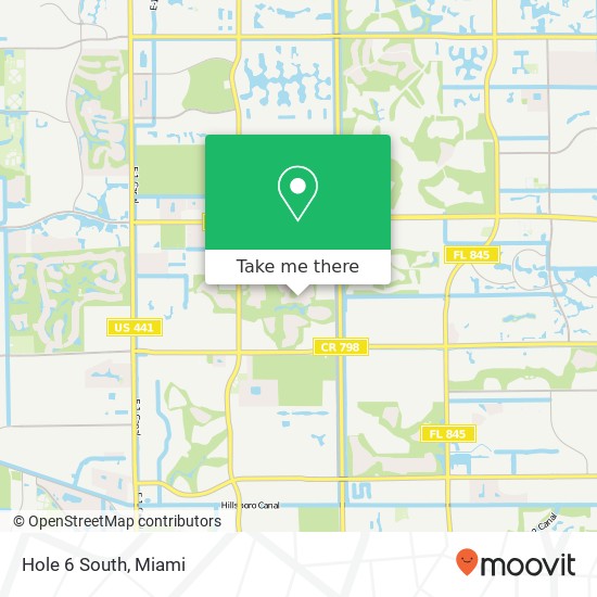 Hole 6 South map