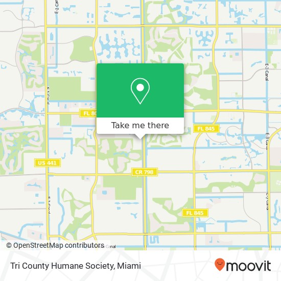 Mapa de Tri County Humane Society