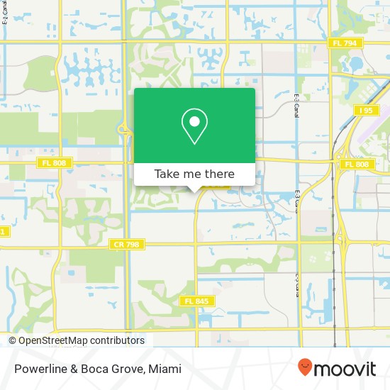 Powerline & Boca Grove map