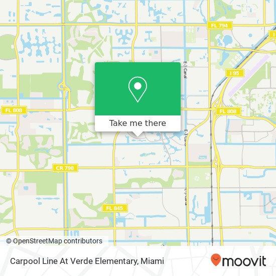 Mapa de Carpool Line At Verde Elementary