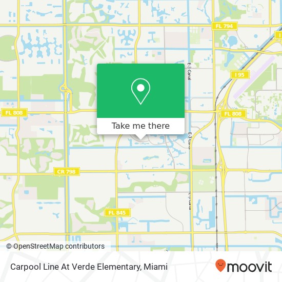 Carpool Line At Verde Elementary map