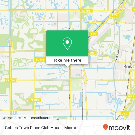 Gables Town Place Club House map