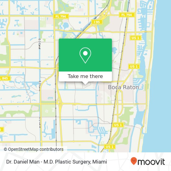 Dr. Daniel Man - M.D. Plastic Surgery map