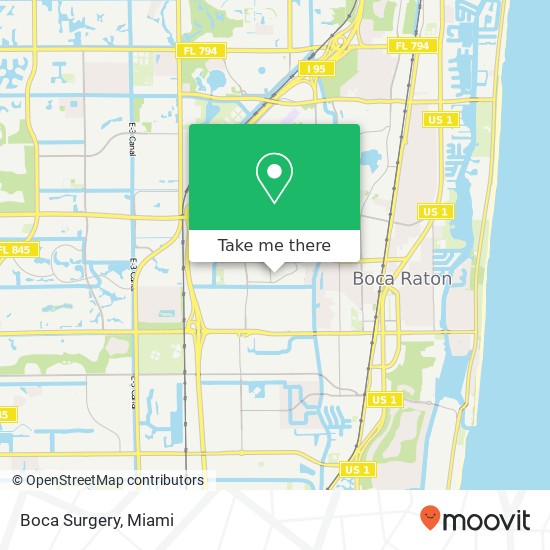 Boca Surgery map