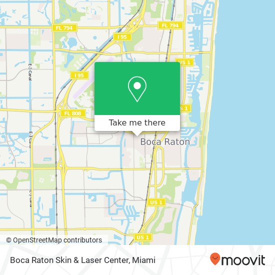 Boca Raton Skin & Laser Center map