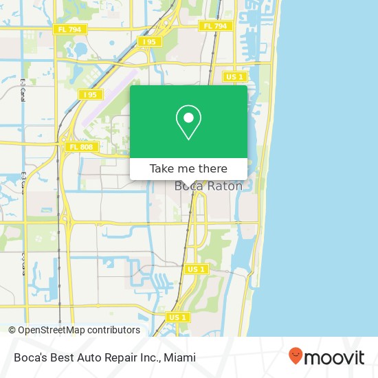 Boca's Best Auto Repair Inc. map