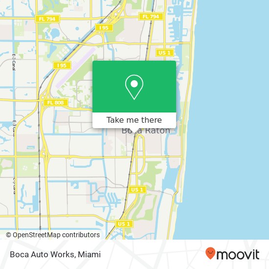 Boca Auto Works map