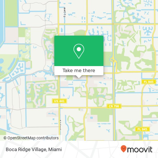 Mapa de Boca Ridge Village