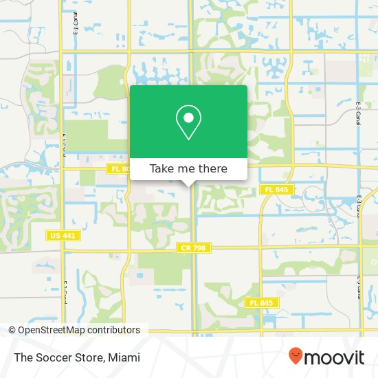 The Soccer Store map