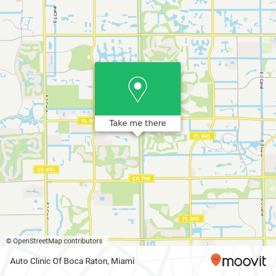 Mapa de Auto Clinic Of Boca Raton