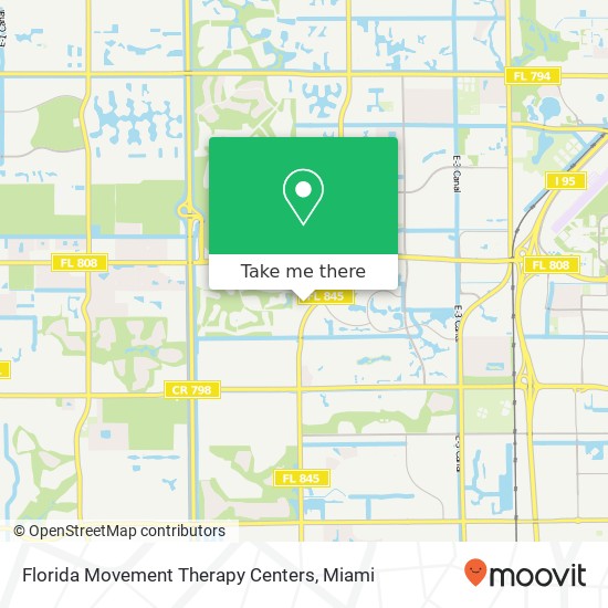 Mapa de Florida Movement Therapy Centers