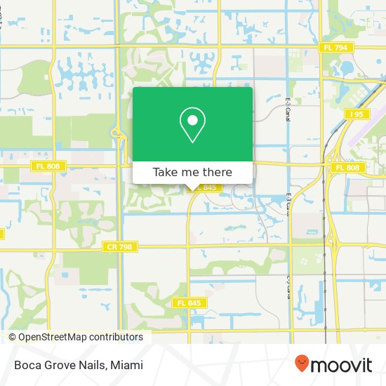 Mapa de Boca Grove Nails