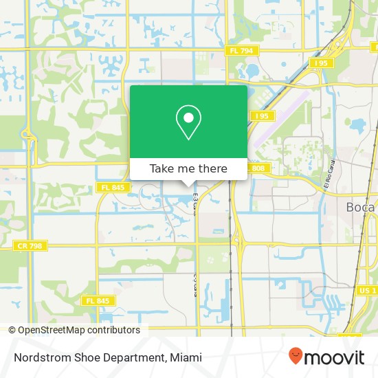 Mapa de Nordstrom Shoe Department