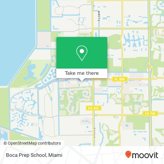 Boca Prep School map