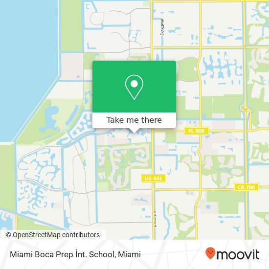 Miami Boca Prep İnt. School map