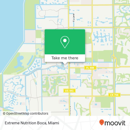 Extreme Nutrition Boca map